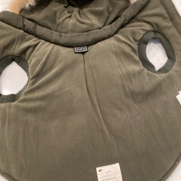 Pajar Pup Olive Green Dog Jacket - Picture 6 of 6